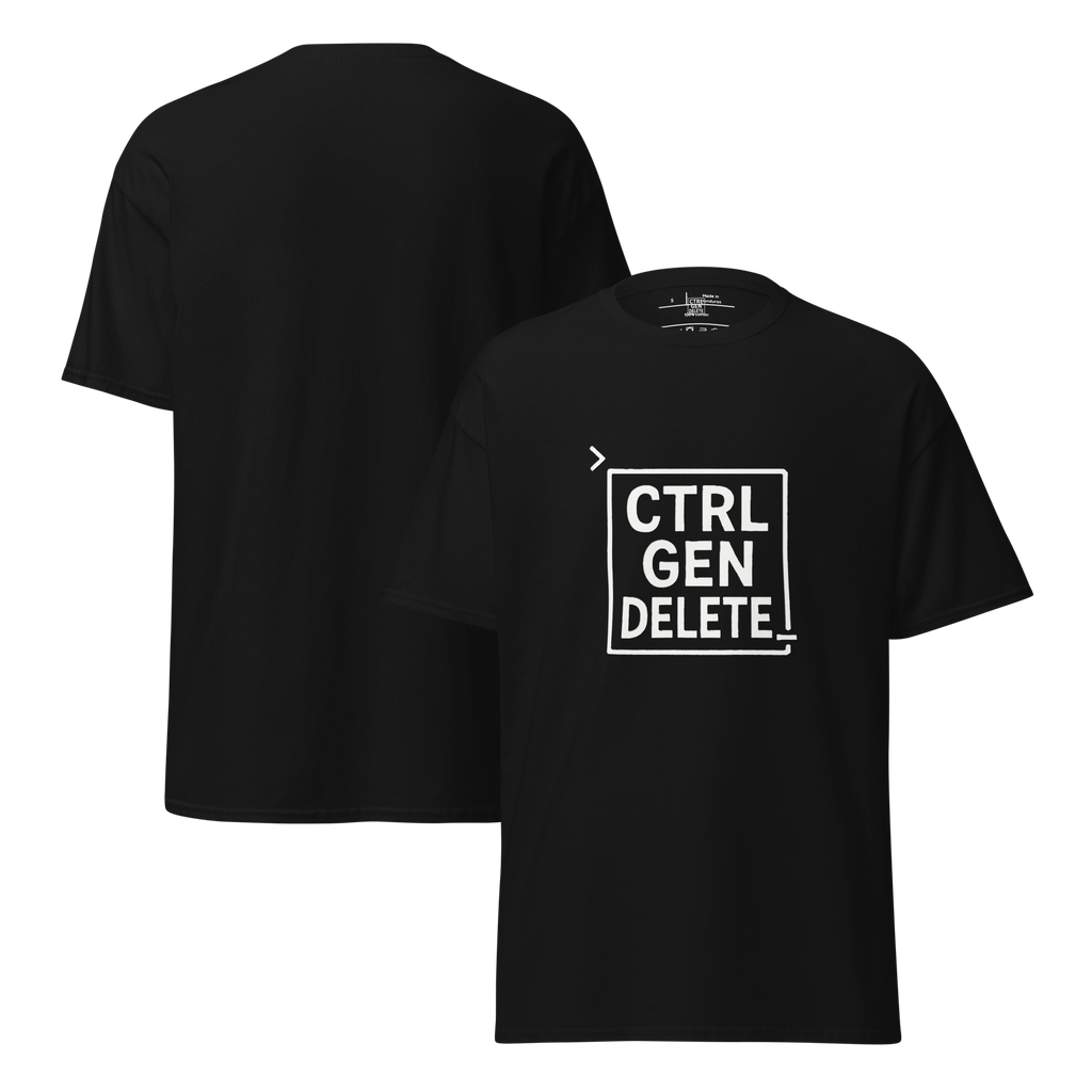 CTRL GEN DELETE Large Logo Unisex Classic Tee