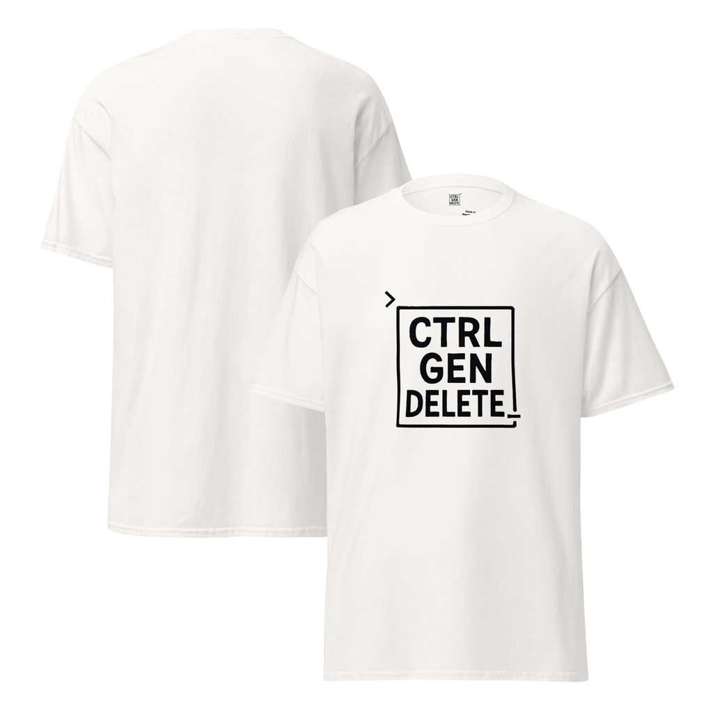 CTRL GEN DELETE Large Logo Unisex Tee